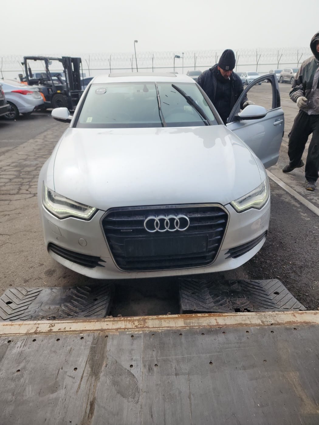 Audi A6 2013 - silver — Korean used car export by HD Trading (photo 1)