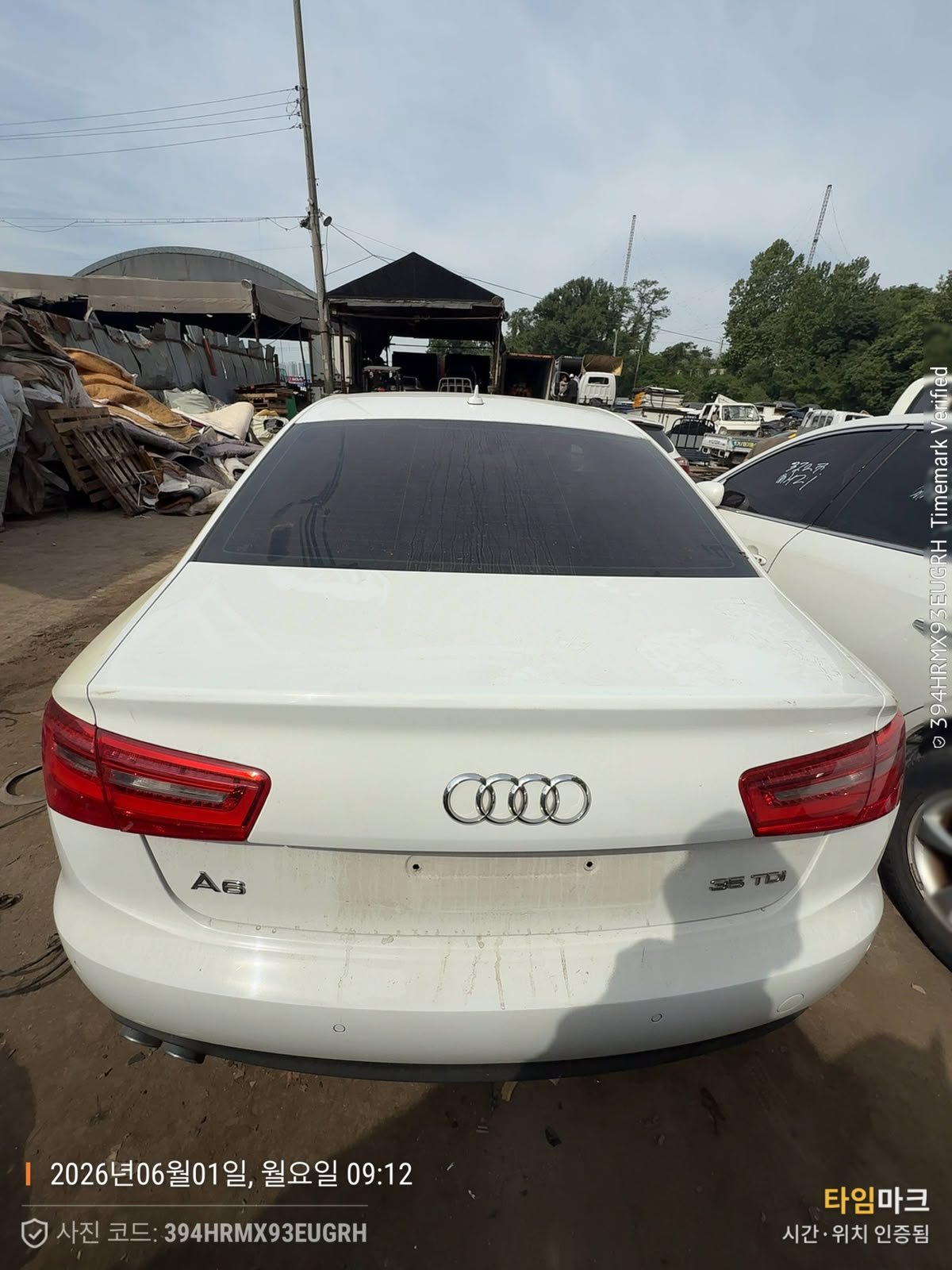 Audi A6 35 TDI 2014 - white — Korean used car export by HD Trading (photo 1)