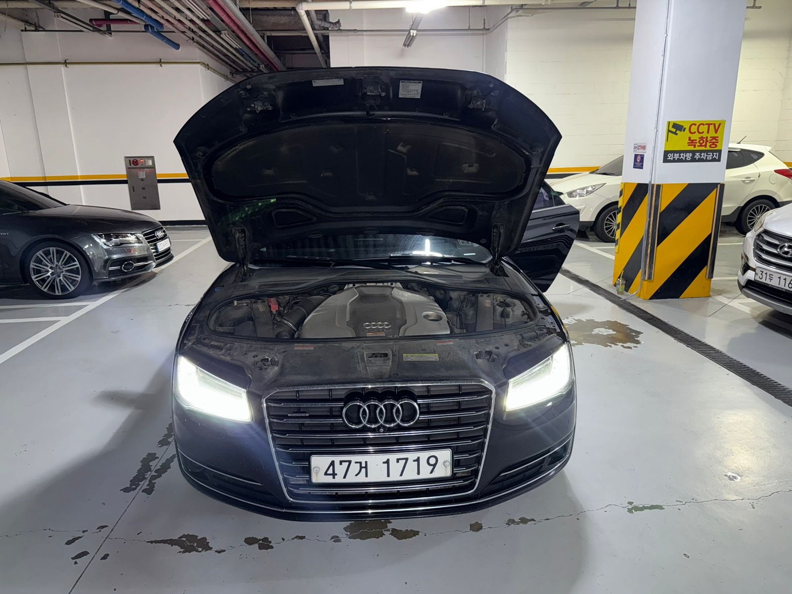 Audi A8 L 50 TDI quattro 2015 - Black — Korean used car export by HD Trading (photo 37)