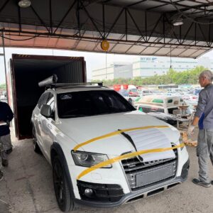 Audi Q5 45 TDI Quattro 2014 - white — Korean used car export by HD Trading (photo 1)