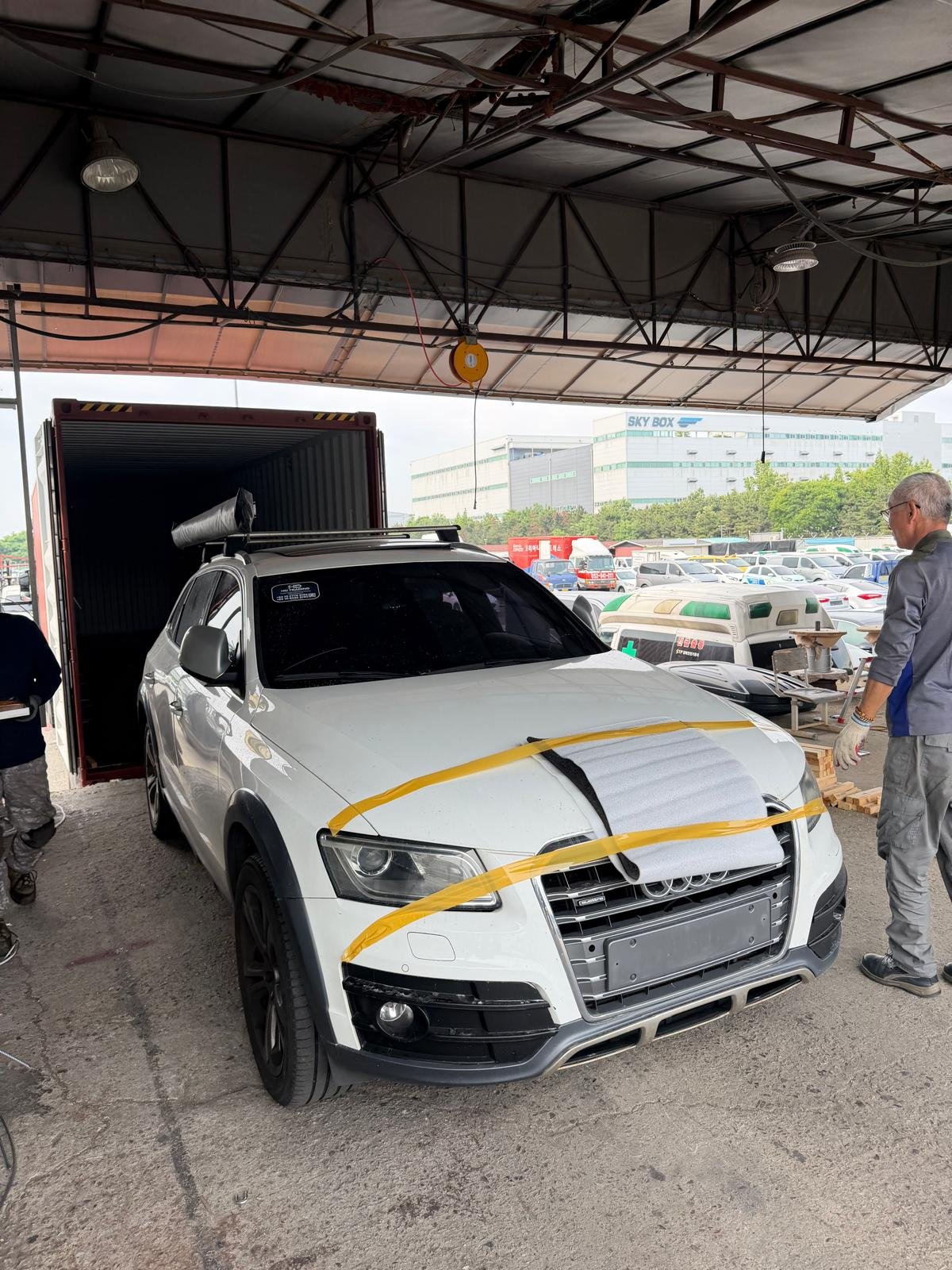 Audi Q5 45 TDI Quattro 2014 - white — Korean used car export by HD Trading (photo 1)