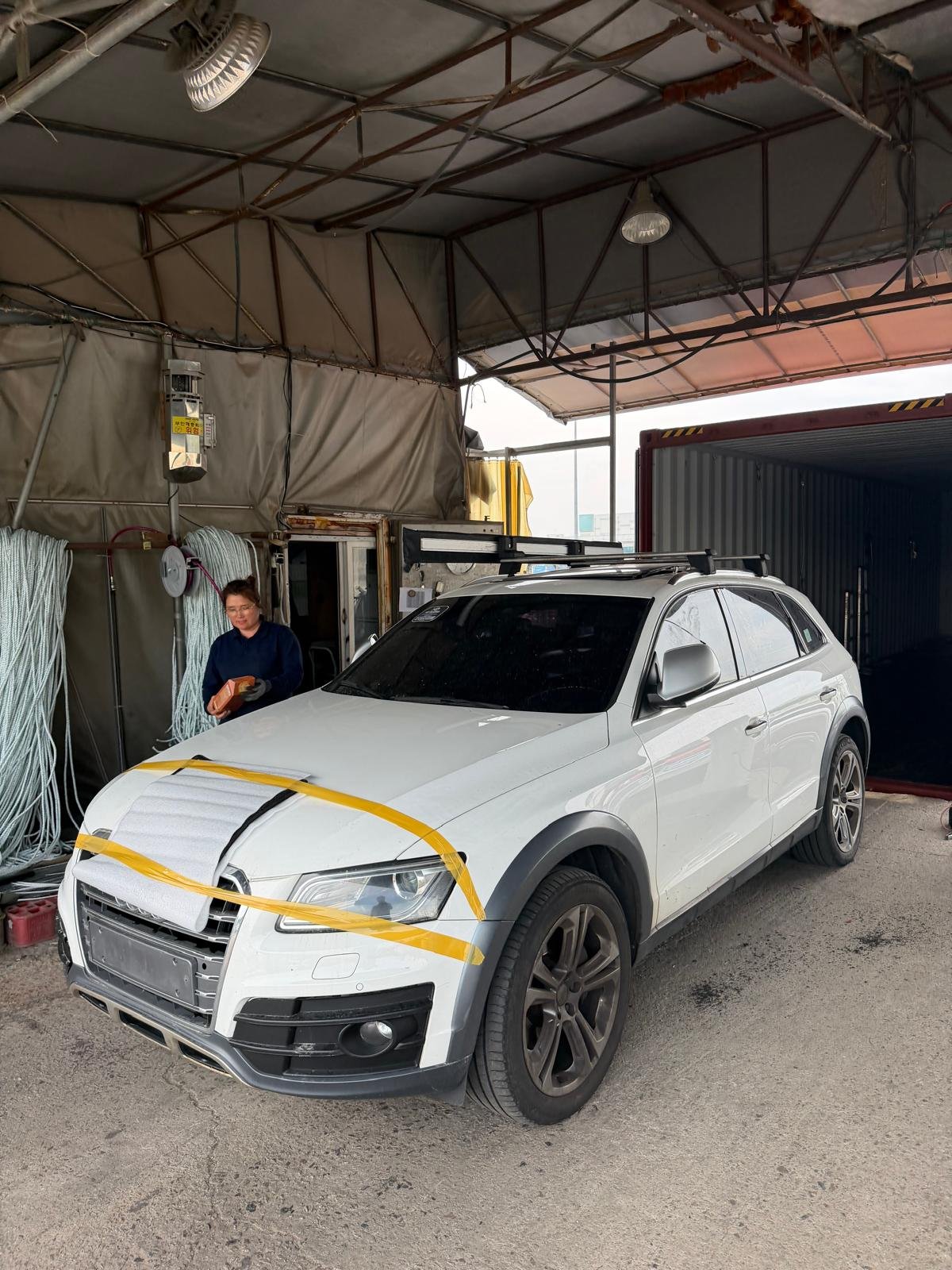 Audi Q5 45 TDI Quattro 2014 - white — Korean used car export by HD Trading (photo 2)