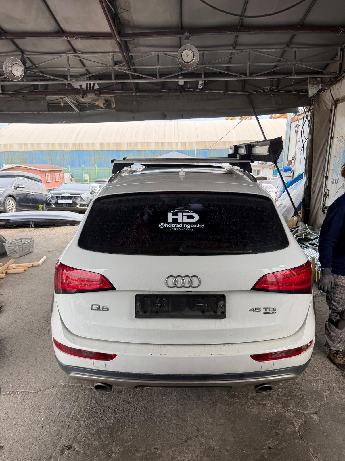 Audi Q5 45 TDI Quattro 2014 - white — Korean used car export by HD Trading (photo 3)