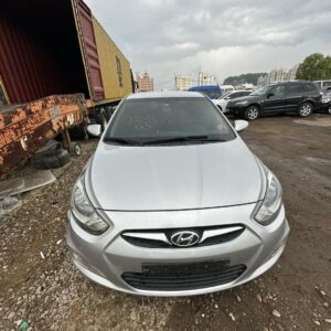 Hyundai Accent 2013 - silver — Korean used car export by HD Trading (photo 1)