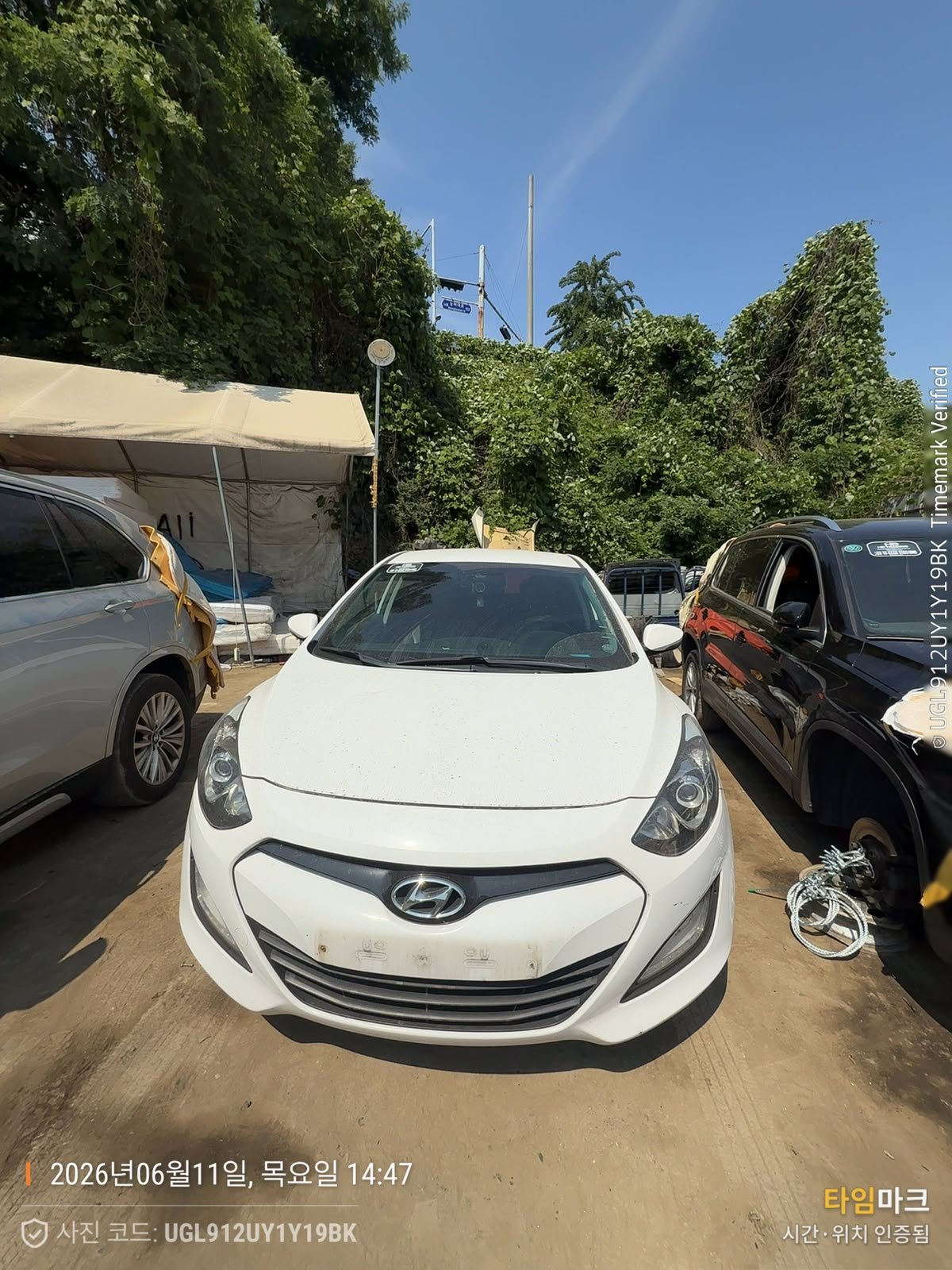Hyundai i30 2012 - white — Korean used car export by HD Trading (photo 1)