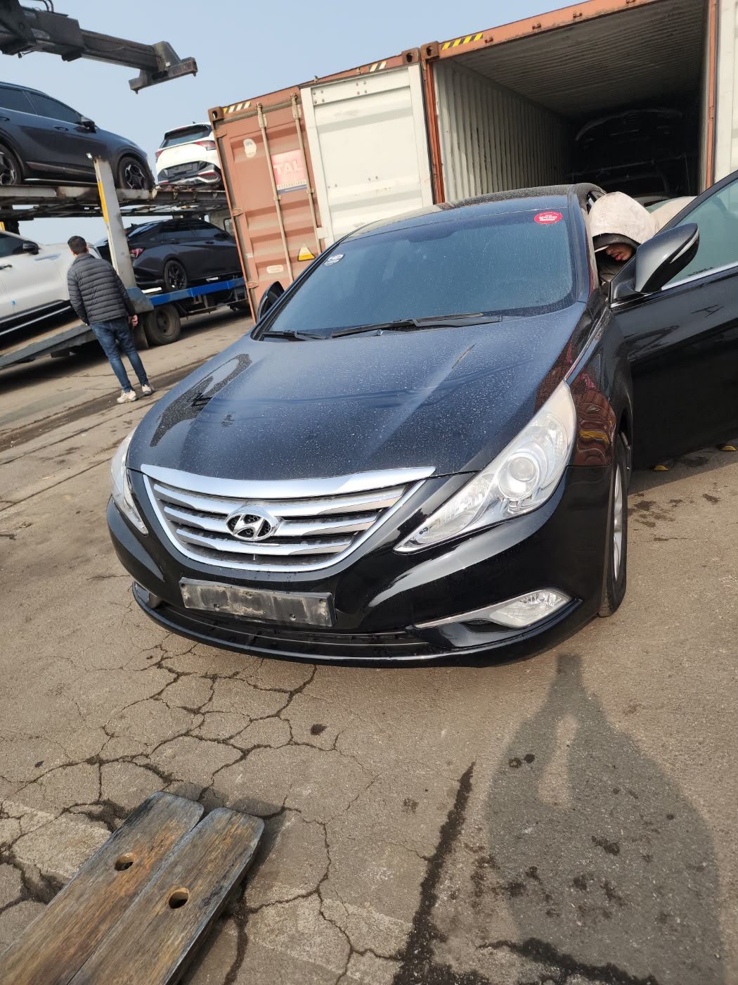 Hyundai Sonata LPi 2014 - black — Korean used car export by HD Trading (photo 1)