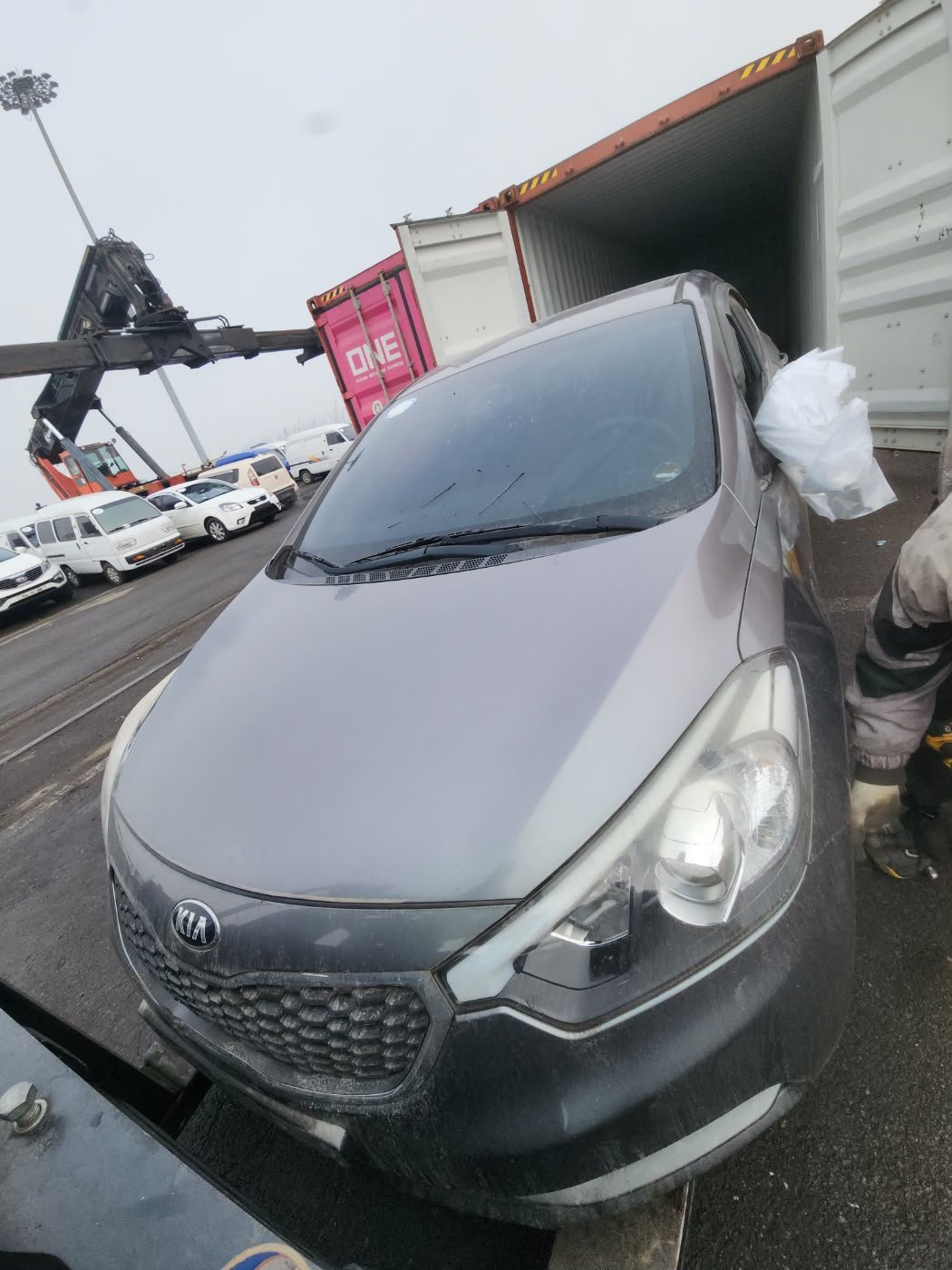 Kia K3 2014 - grey — Korean used car export by HD Trading (photo 1)