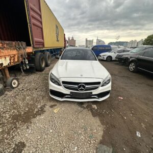 Mercedes-Benz AMG C63 2015 - white — Korean used car export by HD Trading (photo 1)