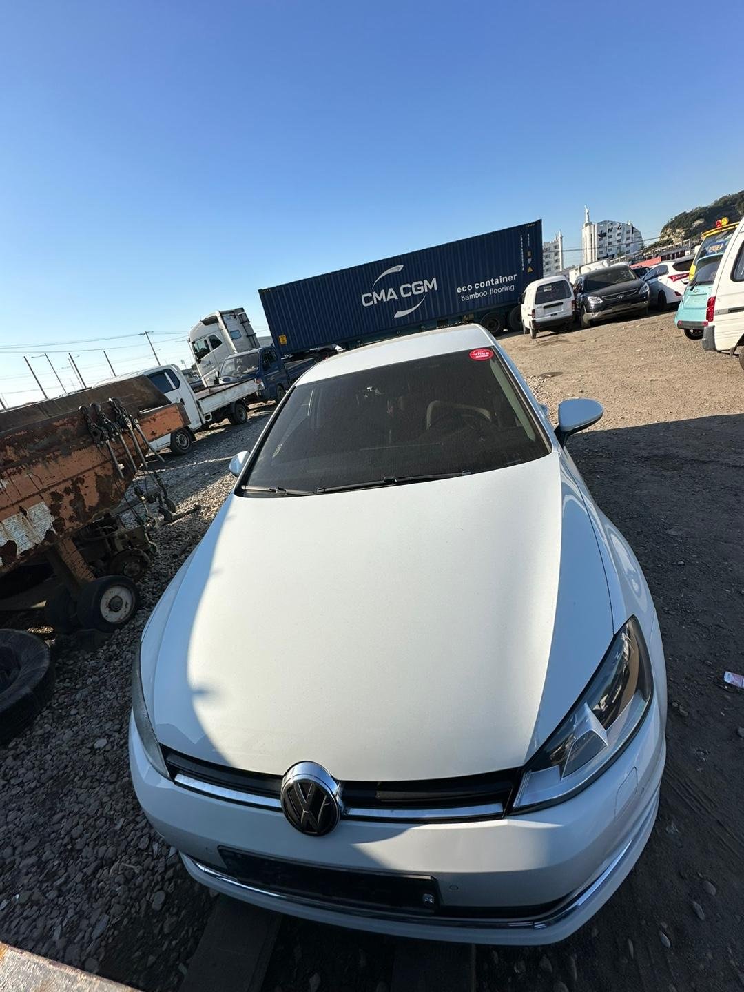 Volkswagen Golf 1.6 TDI BlueMotion 2014 - white — Korean used car export by HD Trading (photo 1)