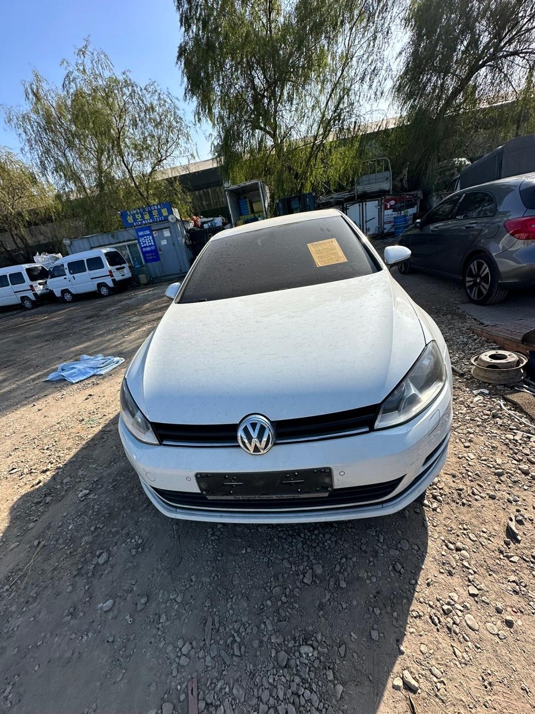 Volkswagen Golf 1.6 TDI BlueMotion (Mk7) 2014 - white — Korean used car export by HD Trading (photo 1)