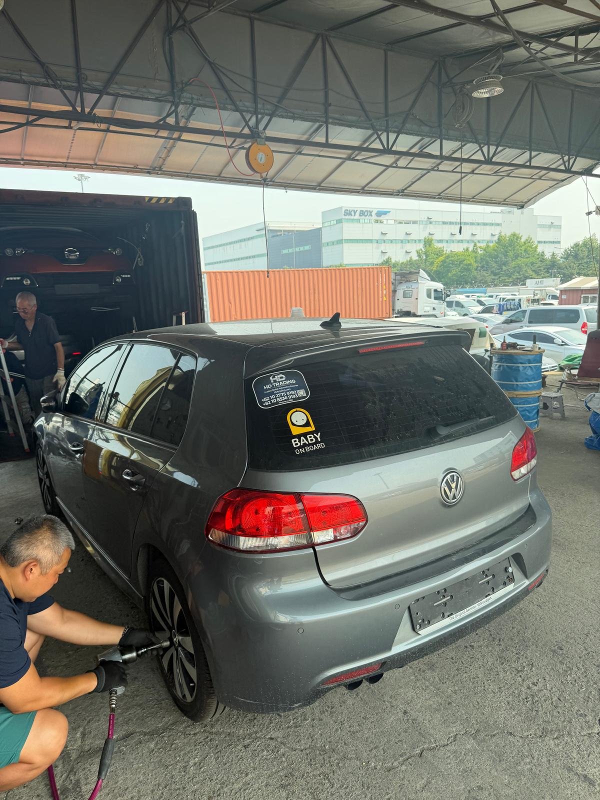 Volkswagen Golf 2.0 TDI (Mk6) 2012 - grey — Korean used car export by HD Trading (photo 1)